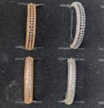 Elegant Micro-Pave Zirconia Eternity Band Rings - Image 2
