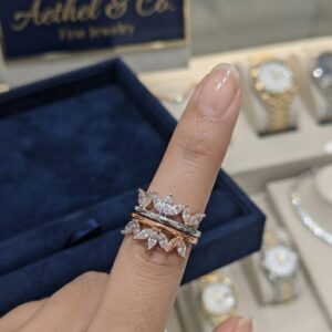 Marquise Cluster Tiara Crown Rings