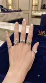 Assorted Silver-Tone Cat's Eye Ring Collection