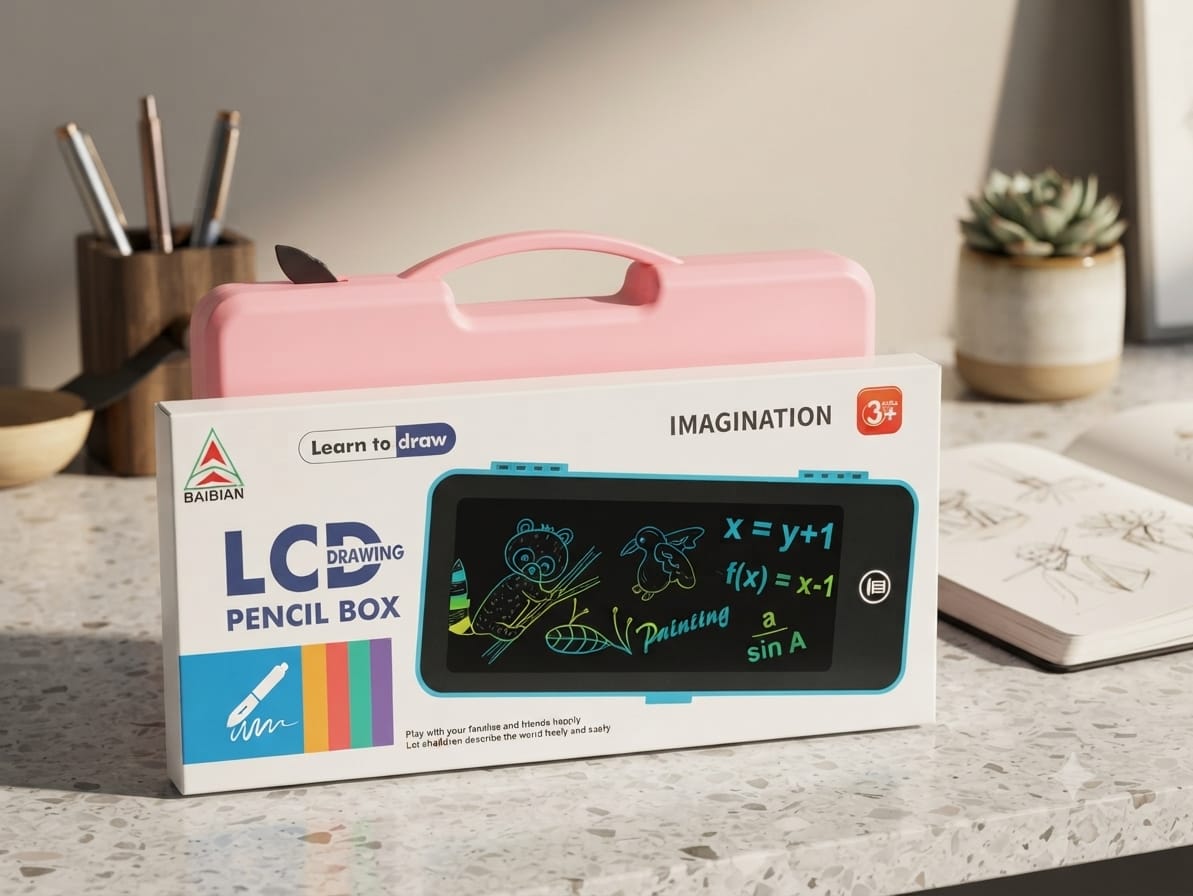 BAIBIAN LCD Drawing Pencil Box