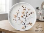Shope Elegant Tea Set Motif Rectangular Tray - Image 2
