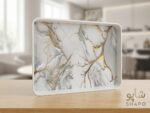 Shope Elegant Tea Set Motif Rectangular Tray - Image 3